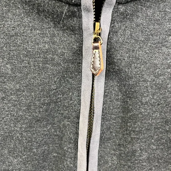 J. McLaughlin Women’s Claremont 1/4 Zip Dark Heather Gray Pull Over Sweater- XS - Picture 6 of 7